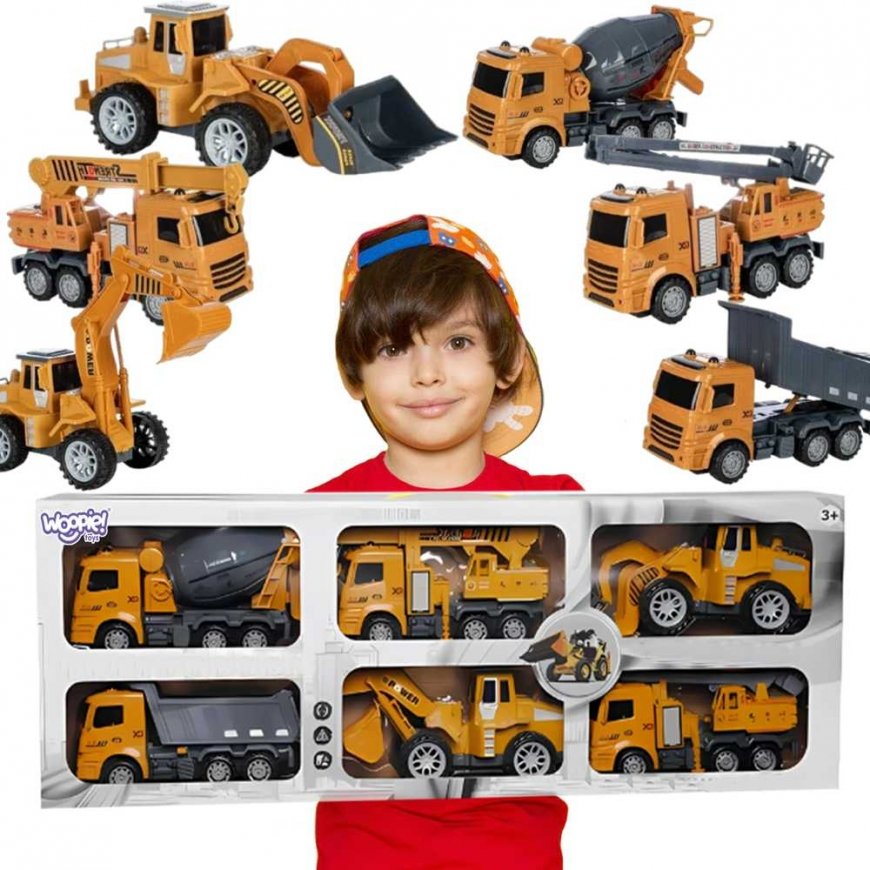 Woopie 6 in 1 Big Construction Transport Set