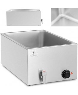 Royal Catering Bain-marie electric heater with tap for GN 1/1 containers 600 W