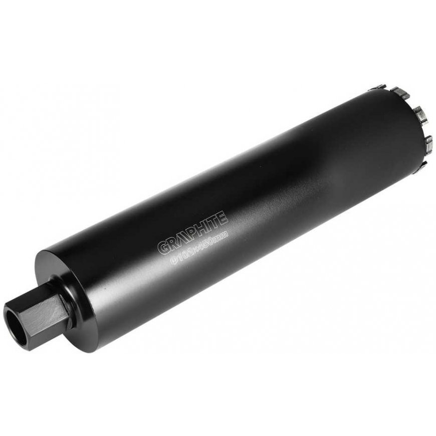 Graphite Deimantinis skylių pjūklas gręžimo įrenginiui 58G540 102×450mm×9T – 2