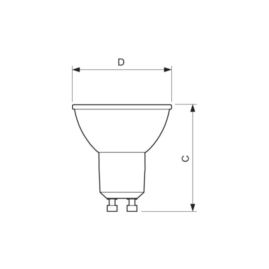 Philips CorePro LEDspot LED lemputė Šiltai balta 2700 K 3,5 W GU10 – 2