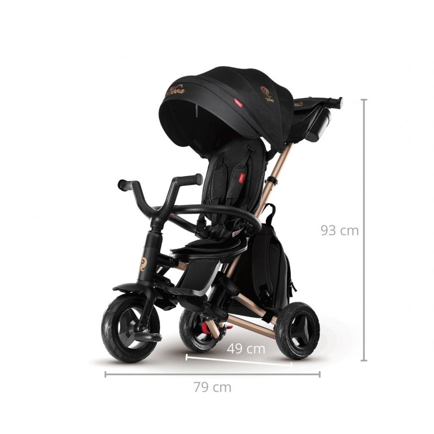 Qplay Folding tricycle NOVA+ RUBBER with – 3