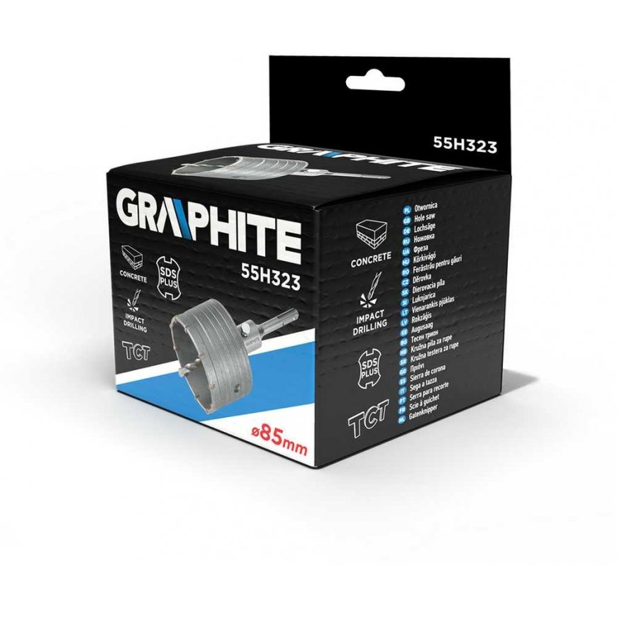 Graphite 85mm Widia hole saw with