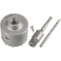 Graphite 85 mm Widia skylių pjūklas su SDS+ adapteriu ir bandomuoju grąžtu Graphite 85 mm Widia skylių pjūklas su SDS+ adapteriu ir bandomuoju grąžtu