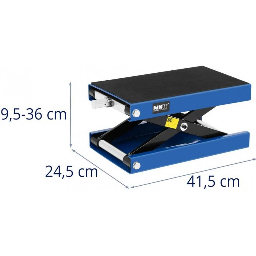MSW Podnośnik lewarek motocyktolowy manual 9.5-36 cm do 500 kg – 4