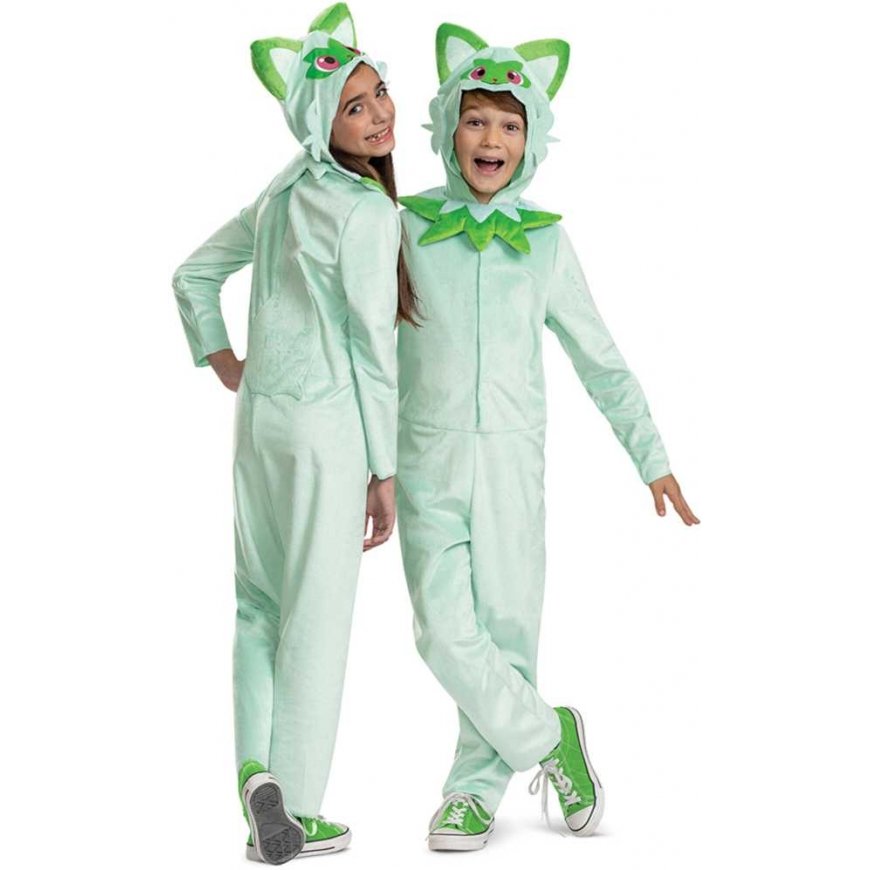 Strój karnawałowy Pokemon Sprigatito costume green przebranie 127-136 cm (7-8 lat) – 2