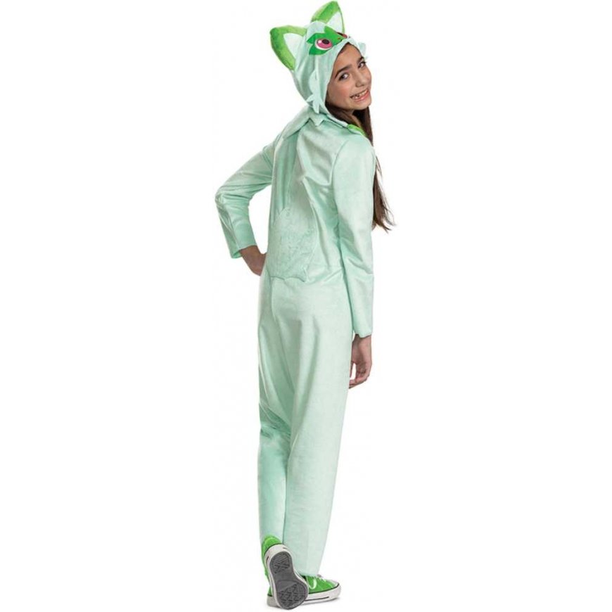 Strój karnawałowy Pokemon Sprigatito costume green przebranie 127-136 cm (7-8 lat) – 3