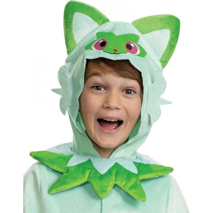 Strój karnawałowy Pokemon Sprigatito costume green przebranie 127-136 cm (7-8 lat) – 5