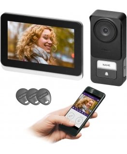 Orno Philips WelcomeEye Connect 3, komplektas wideodomofonowy, 2-żyłowy, 7", Wi-Fi, ekran dotykowy, 3K, RFID