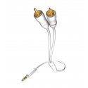 Inakustik 003100015 audiokaabel 1,5 m 3.5mm 2 x RCA Valge Inakustik 003100015 audiokaabel 1,5 m 3.5mm 2 x RCA Valge