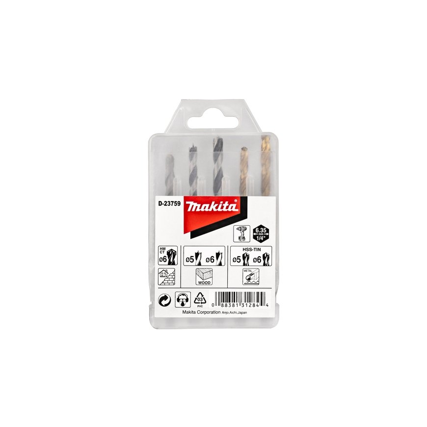 Makita D-23759 urbis Urbju komplekts 5 pcs