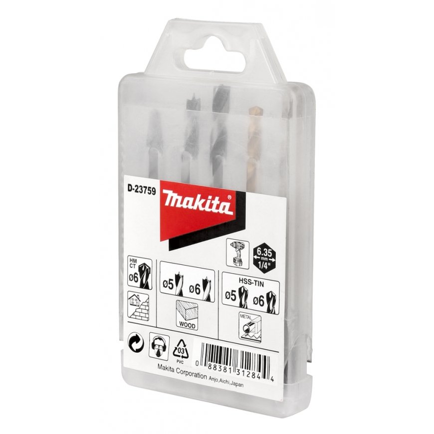 Makita D-23759 urbis Urbju komplekts 5 pcs – 2