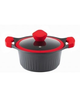 Aluminum pot with lid Rose 16 cm 1.3 l AMBITION