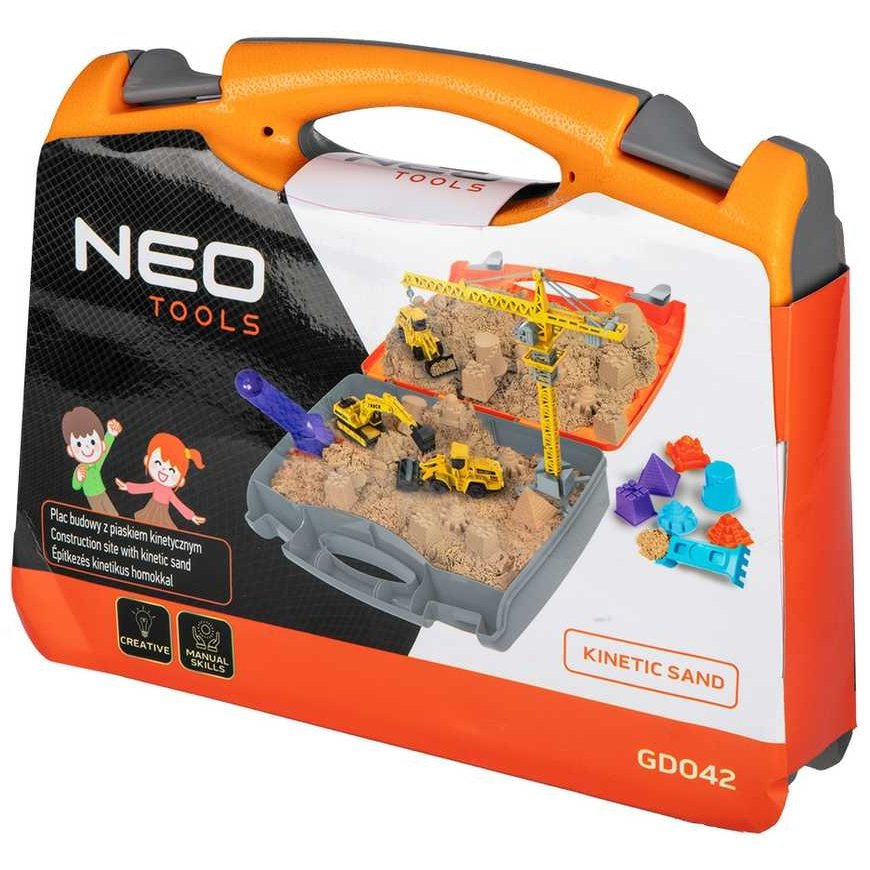 Neo Tools Construction site with kinetic sand, toy in a suitcase – 2