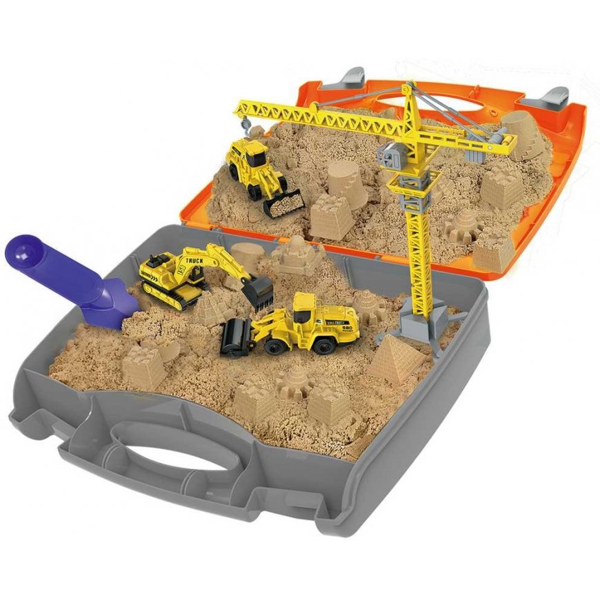 Neo Tools Statybvietė su kinetiniu smėliu, žaislas lagamine – 5