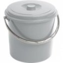 Bucket with lid 12L grey Bucket with lid 12L grey