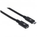 Manhattan 355230 USB kabelis USB 3.2 Gen 2 (3.1 Gen 2) 0,5 m USB C Juoda Manhattan 355230 USB kabelis USB 3.2 Gen 2 (3.1 Gen 2) 0,5 m USB C Juoda