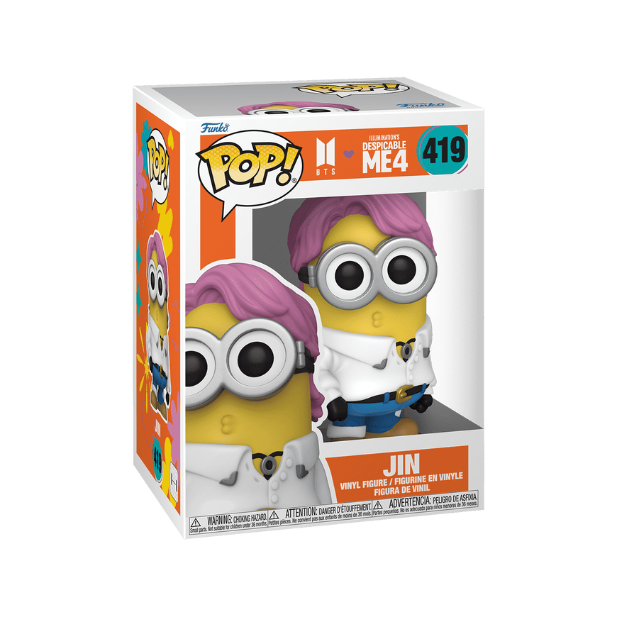 FUNKO POP! Vinyl Figure: BTS x Despicable Me 4 - Jin