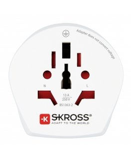 Skross Combo World to Israel power plug adapter White