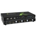 Techly 4x1 USB HDMI KVM Switch 4Kx2K IDATA KVM-HDMI4U (KVM) tastatūras/video/peļu pārslēgšanas mehān