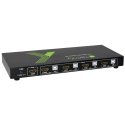 Techly 4x1 USB HDMI KVM Switch 4Kx2K IDATA KVM-HDMI4U (KVM) tastatūras/video/peļu pārslēgšanas mehān