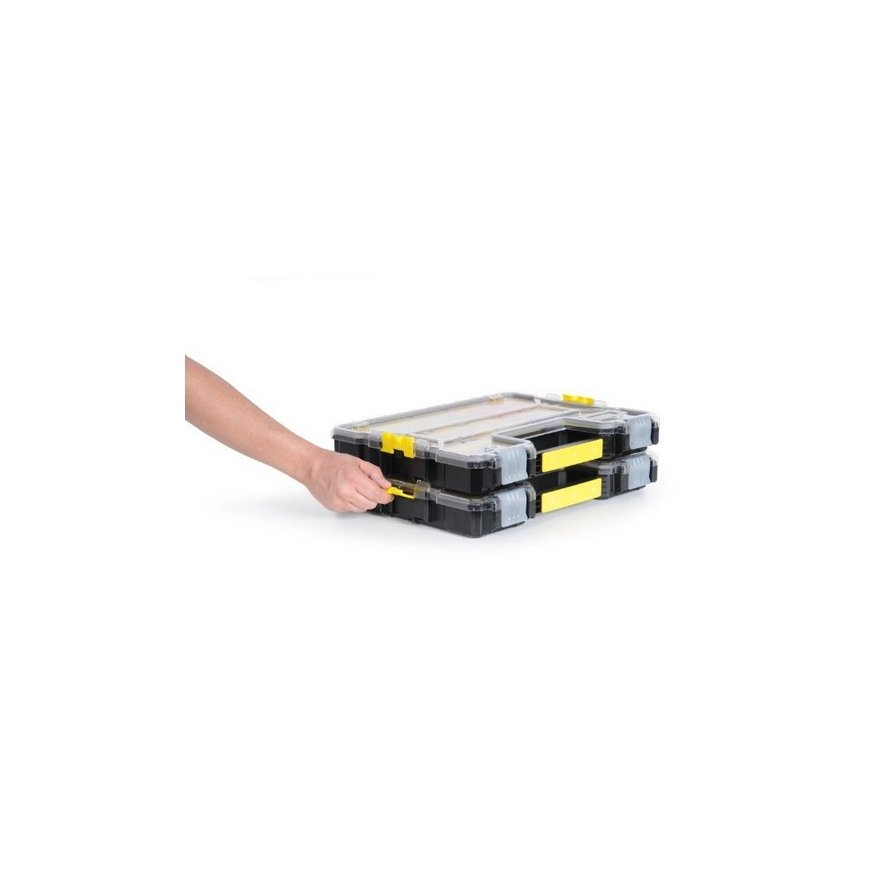 Stanley 1-97-517 ящик для инструментов Черный, Прозрачный, Желтый – 5