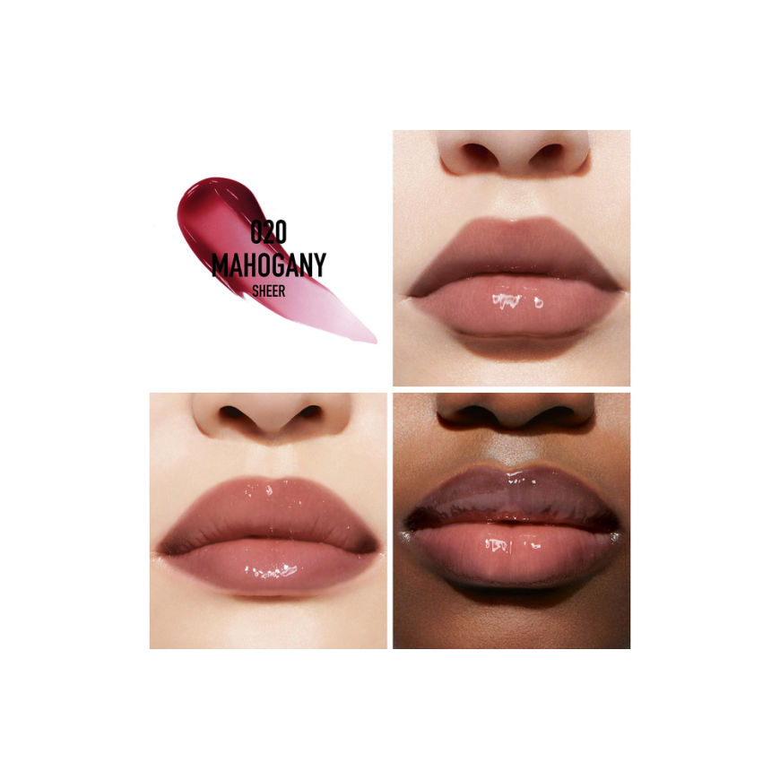 Dior Addict Lip Maximizer lūpas putlinantis blizgis, spalva: 020 Mahogany, 6 ml – 2