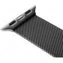 Fixed älykellon mesh-ranneke, Apple Watch 42 / 44 / 45 / 49 mm, musta Fixed älykellon mesh-ranneke, Apple Watch 42 / 44 / 45 / 49 mm, musta