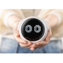 Fuj:tech downloadable emoticon desk alarm clock, white