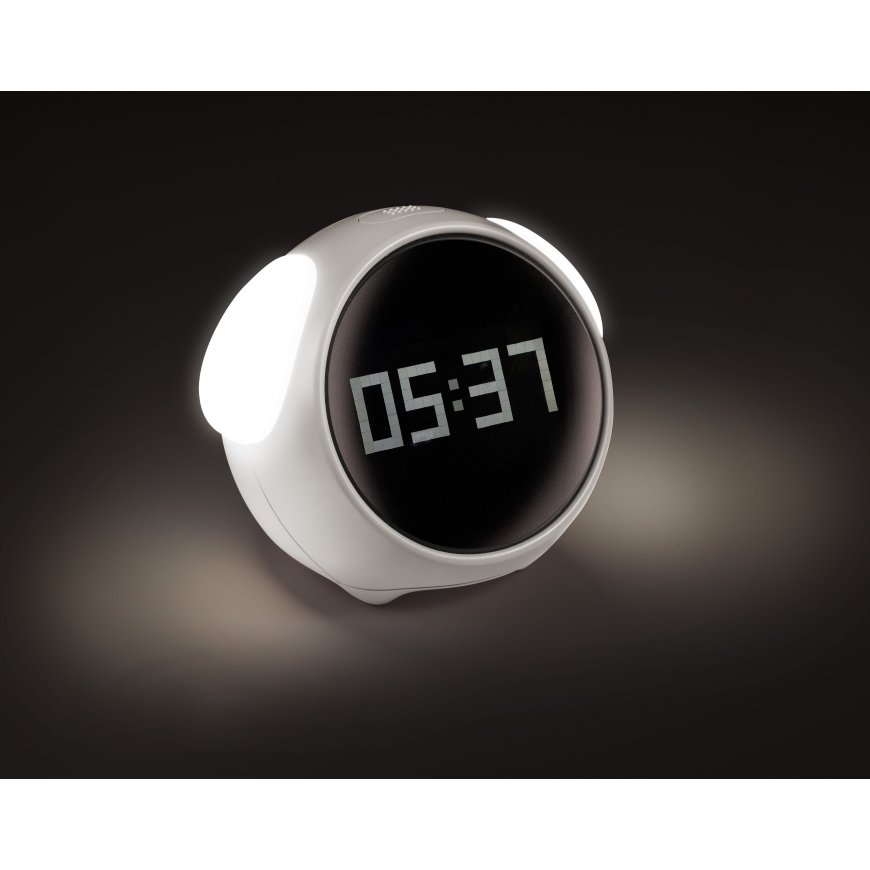 Fuj:tech downloadable emoticon desk alarm clock, white – 4