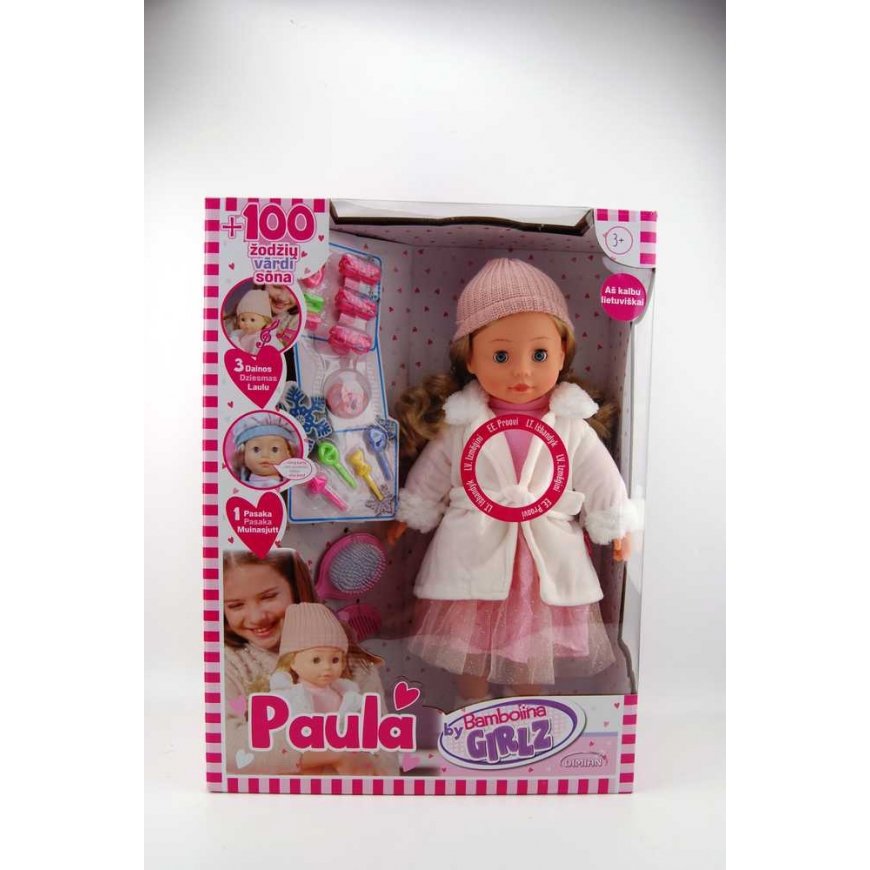 BAMBOLINA Lithuanian speaking doll Paula, BD1679ALT