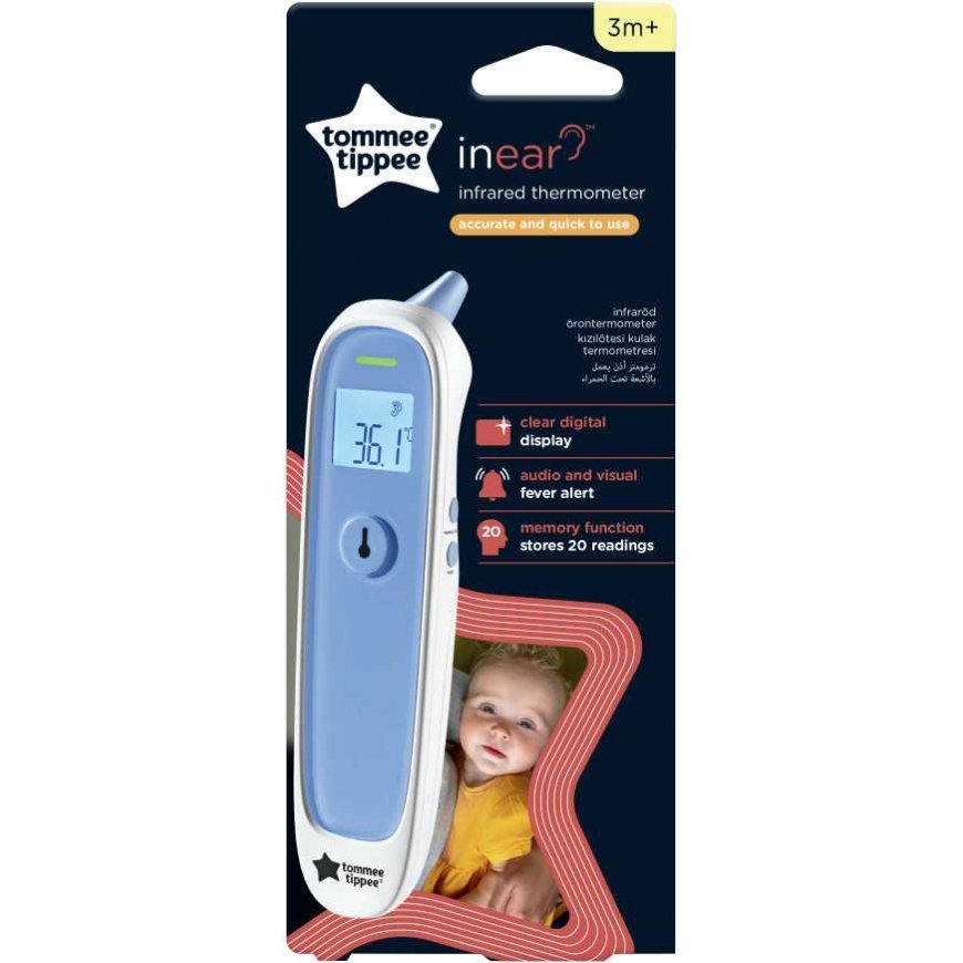 TOMMEE TIPPEE Digital Ear Thermometer, 0 months+, 499057 – 2
