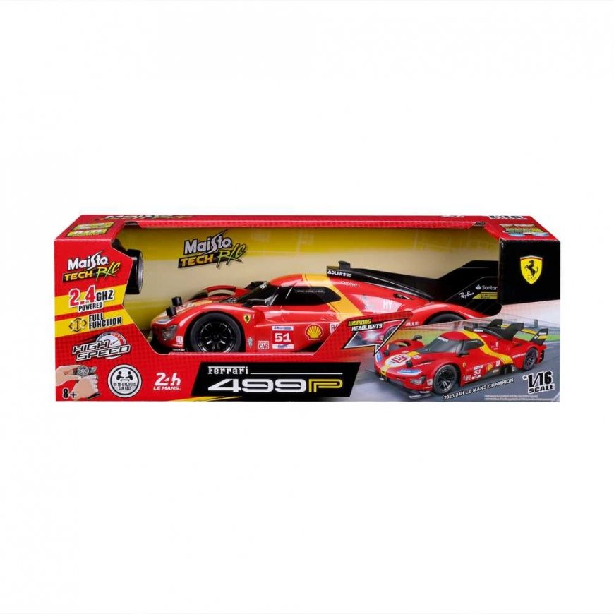 MAISTO TECH 1:16 RC automobilis Ferrari 499P 2023, 82861 – 4
