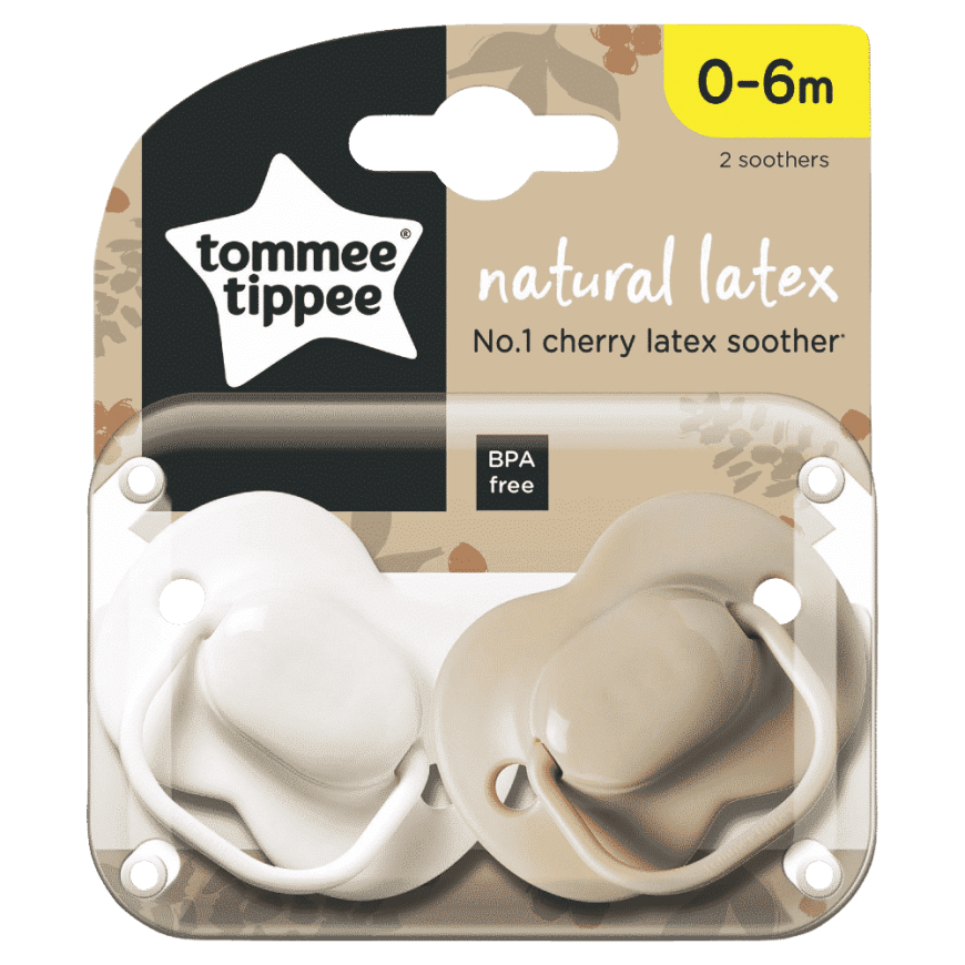 TOMMEE TIPPEE lateksiniai čiulptukai, apvalūs 0-6 mėn., 2 vnt., 433532 – 3