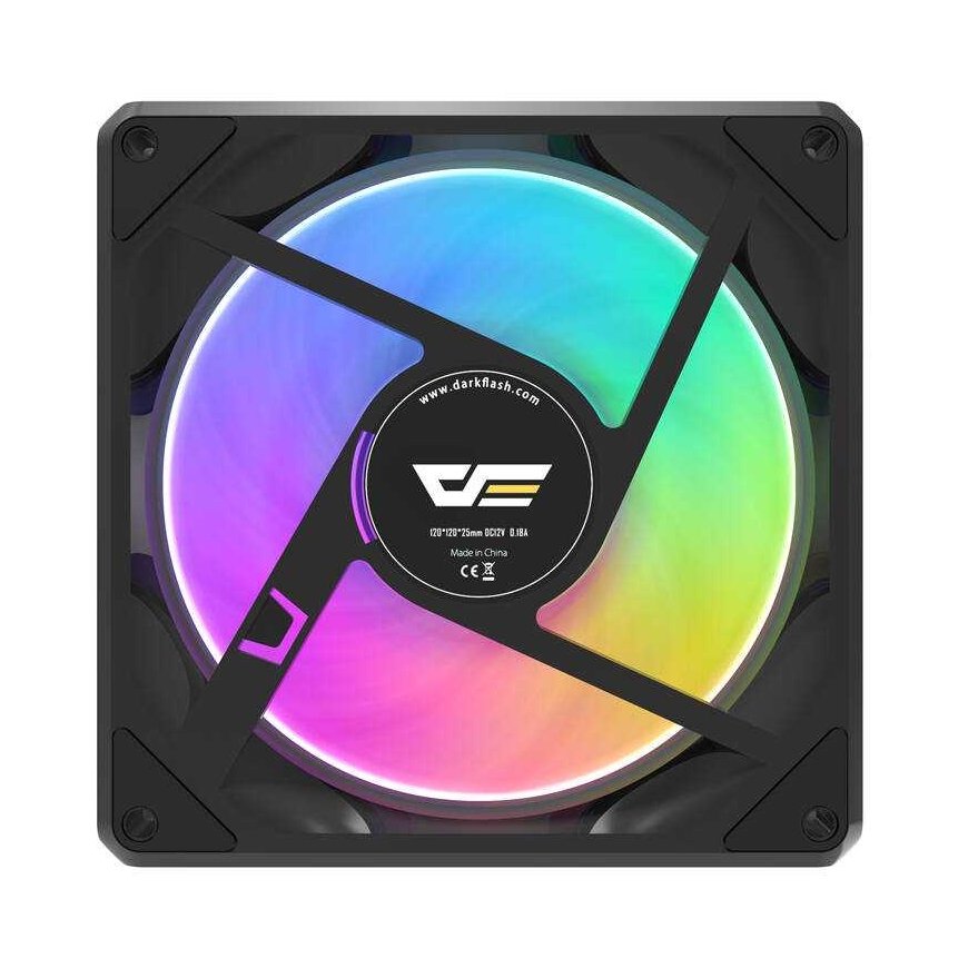 Darkflash Gauss G24 kompiuterio ventiliatorius (juodas) – 2