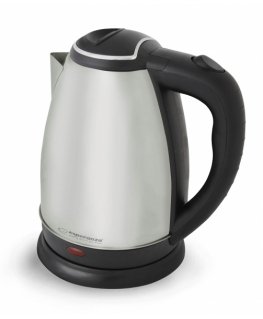 Esperanza TUGELA Elektrischer Wasserkocher 1,8L elektriskās tējkanna 2200 W Melns, Tērauds