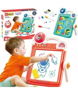 WOOPIE Double Sided Drawing Board Tetris Game 2in1 Orange