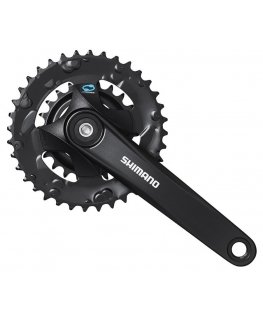 Priekinis žvaigždžių blokas Shimano ALTUS FC-M315-2 175MM 7/8-speed juodas-36X22T