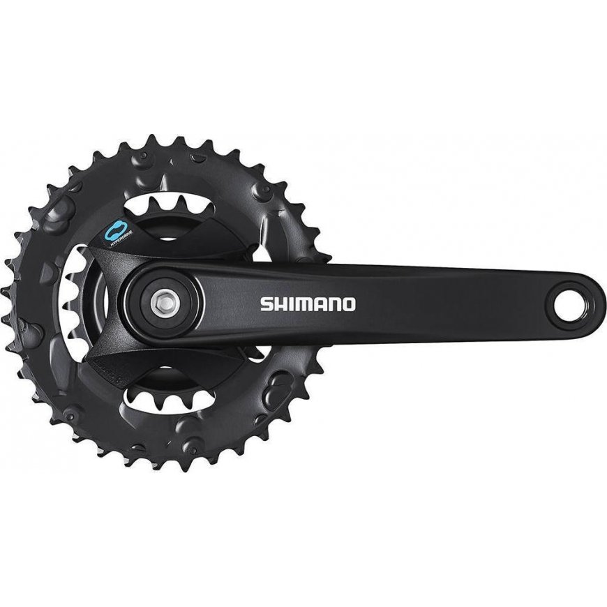 Priekinis žvaigždžių blokas Shimano ALTUS FC-M315-2 175MM 7/8-speed juodas-36X22T – 2