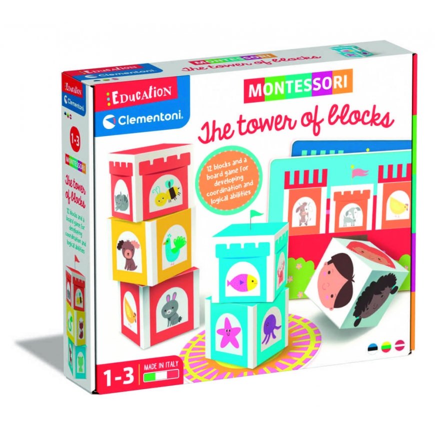 Clementoni TOY CUBE TOWER MONTESSORY 50934 – 4