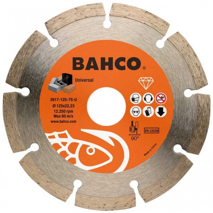 Diamond disc for concrete, segmented, Bahco 230x2.6x22.23mm