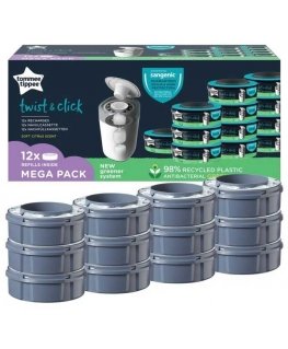 TOMMEE TIPPEE diaper container cassettes Twist&Click 12 pcs., 85102212