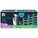 TOMMEE TIPPEE sauskelnių konteinerio kasetės Twist&Click 12 vnt, 85102212 TOMMEE TIPPEE sauskelnių konteinerio kasetės Twist&Click 12 vnt, 85102212