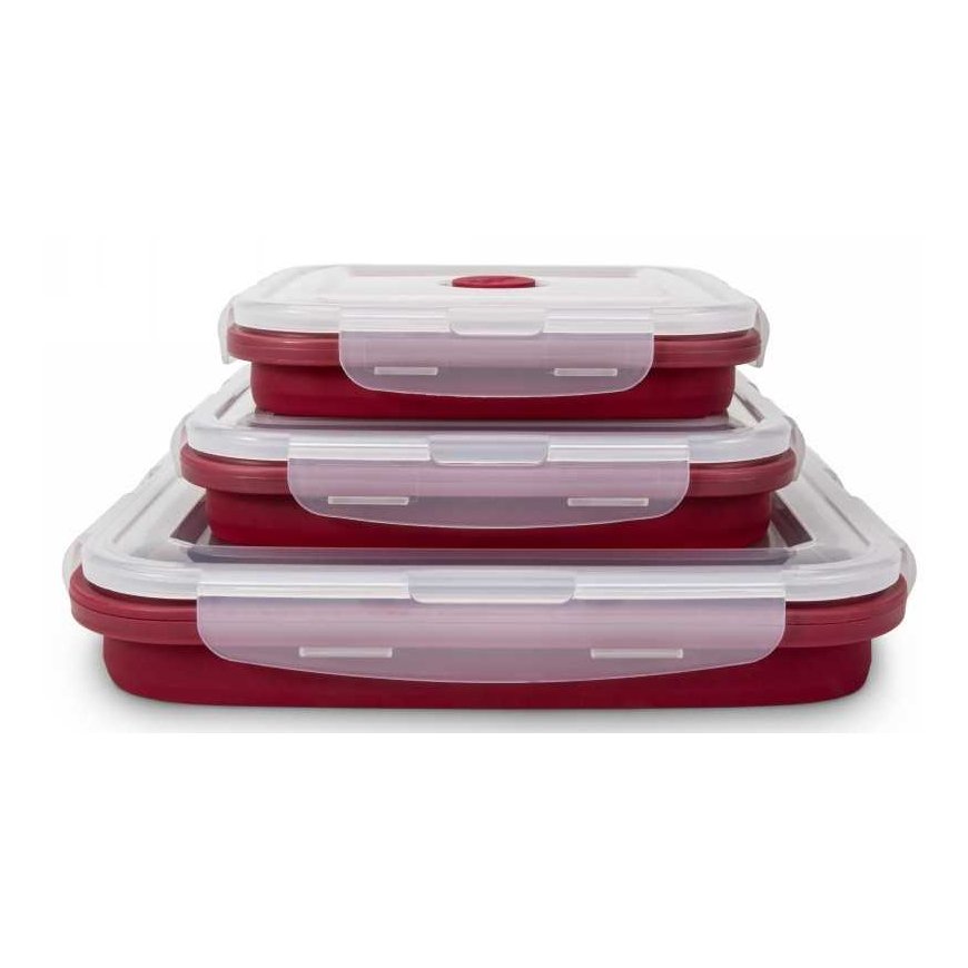 Zyle Collapsible Silicone Food Box Set, ZY603SBSET – 2