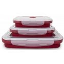 Zyle Collapsible Silicone Food Box Set, ZY603SBSET