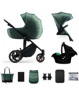 KINDERKRAFT universal stroller 3in1 PRIME 2 3IN1 MINK PRO DARK Green, KSPRIM02GRE300I