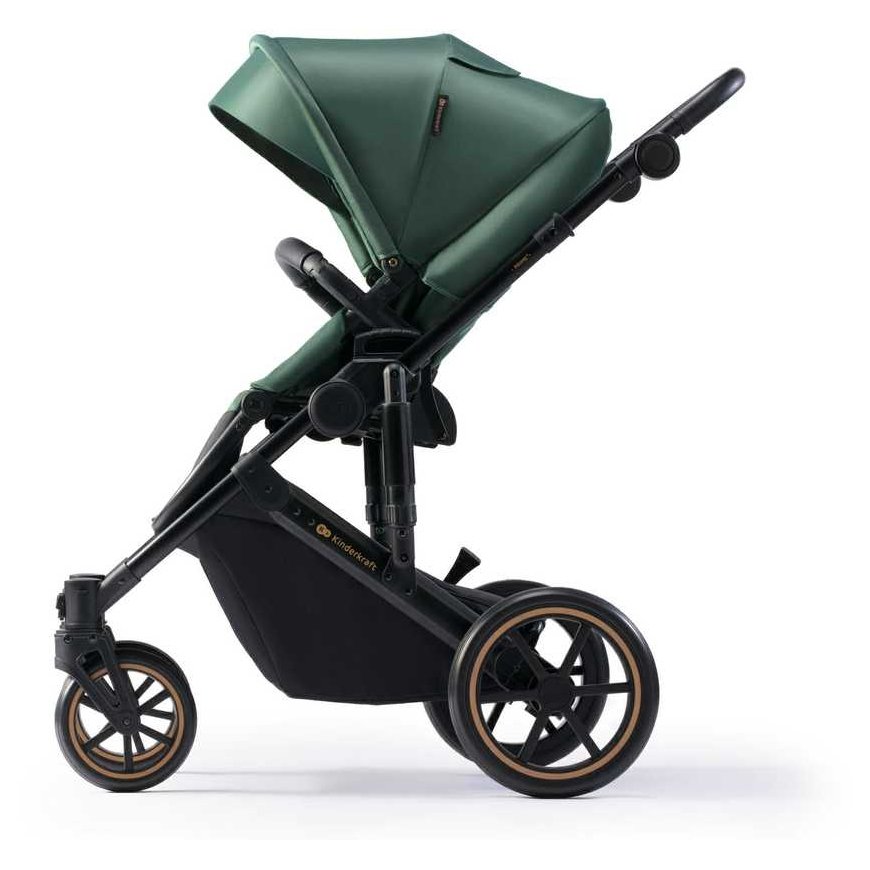 KINDERKRAFT universalus vežimėlis 3in1 PRIME 2 3IN1 MINK PRO DARK Žalias, KSPRIM02GRE300I – 2