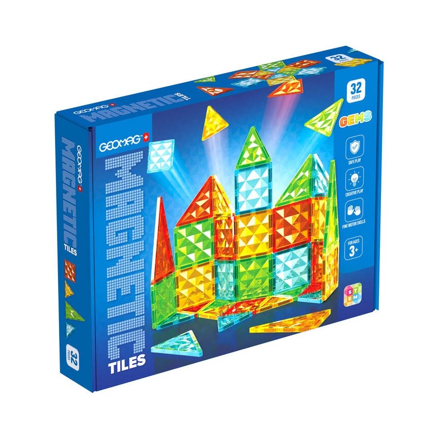 Geomag Gems 32 magnetic tiles