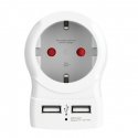 Skross 1.500282 elektriskās kontaktdakšas adapters C tips (Eiropas standarta kontaktdakša) C tipa (E Skross 1.500282 elektriskās kontaktdakšas adapters C tips (Eiropas standarta kontaktdakša) C tipa (E