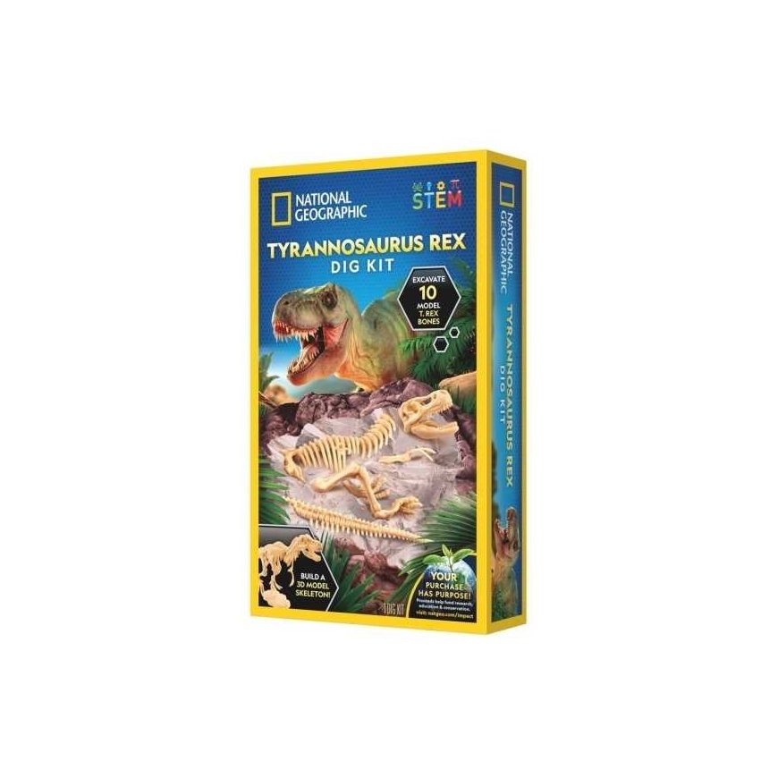 NATIONAL GEOGRAPHIC rinkinys T-Rex Skeleton Dig Kit, RTTREXDIG