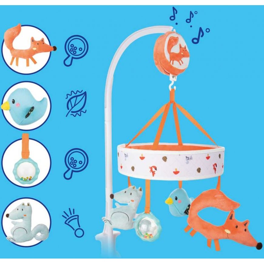 CANPOL BABIES musical carousel for baby crib, FOX, 75/201 – 2